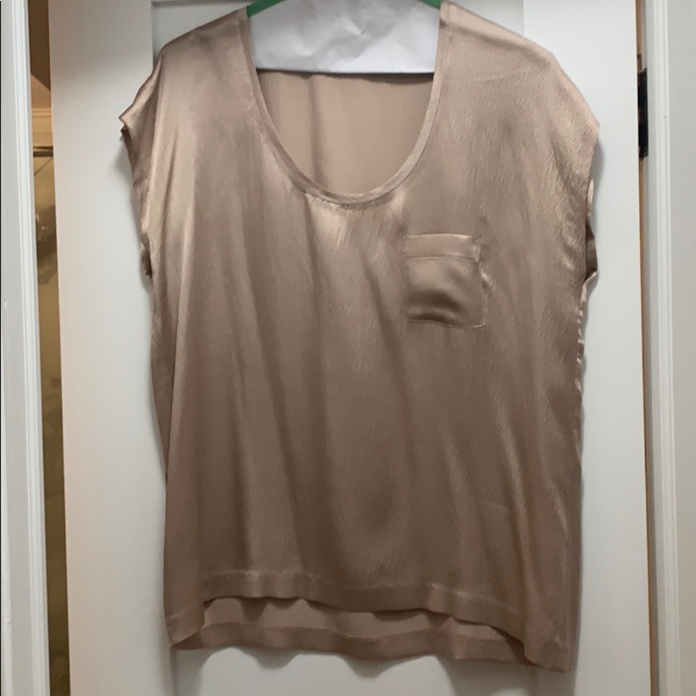 Club Monaco Blush Silk Blouse